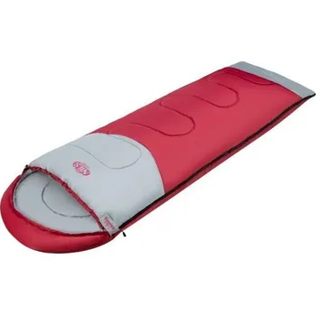 Spacák Nils NC2008 bordó/šedý prodloužený spací pytel (VÝPRODEJ)