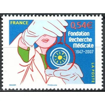 Poštovní známka Post France (2007) MiNr. 4325 ** - Francie - 60 let nadace pro lékařský výzkum