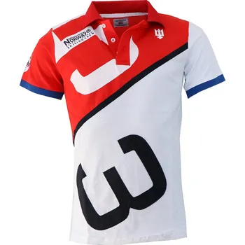 Pánské tričko GEOGRAPHICAL NORWAY polokošile pánská KANOE SS MEN 100+BS M červená