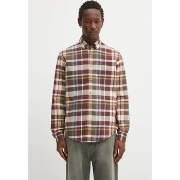 Pánská móda Bavlněná košile Napapijri G-Trekking 3 NP0A88TLCBX1 hnědá 88X, vel. L