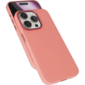 Pouzdro na mobilní telefon Epico Mag+ Silicone Case Pro iPhone 16 Pro - broskvově růžová