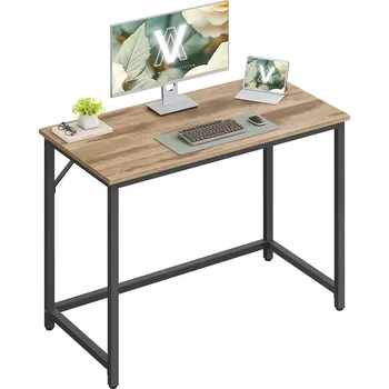 Psací stůl Psací stůl Vasagle Kolmo 100 cm černý/camel hnědý