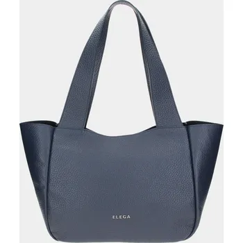 Kabelka Shopper Ivory modrá/stříbro