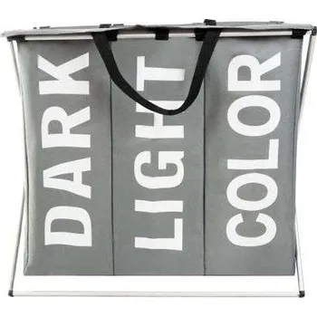 Elektrický lapač Koš na prádlo – 3 přihrádky na skládacím rámu