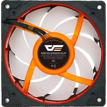 Počítačové chlazení chladicí ventilátor darkflash de8 120 mm argb (černý)