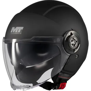Auto-moto MT Helmets Otevřená helma na motorku MT Viale SV S Pure A1 matná černá L