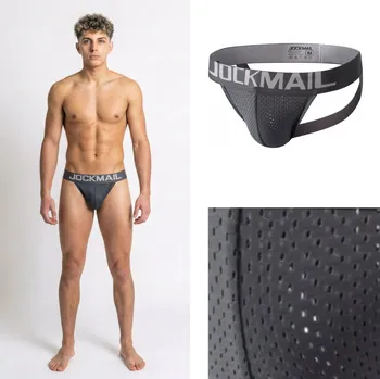 Pánské tanga Sportovní síťované jocksy šedé Jockmail Velikost: M-L Limited; Prodyšné