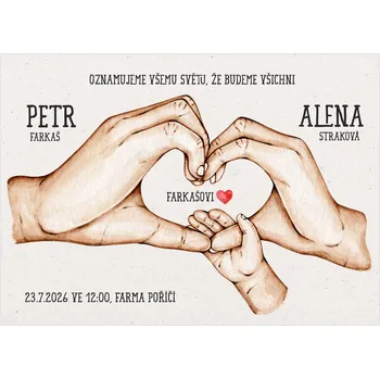 Svatební dekorace Svatební oznámení 284 – 1 dítě