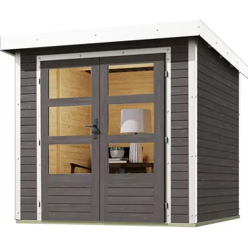 Zahrada LANIT PLAST, s.r.o. hybridní domek KARIBU JUPITER B (93411) terragrau / bílý LG4035