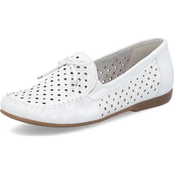 Dámské mokasíny Dámské mokasíny RIEKER L6352-80 bílá S6 37