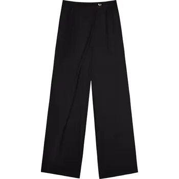 Lez a Lez kalhoty s vysokým pasem černé Velikost: XL