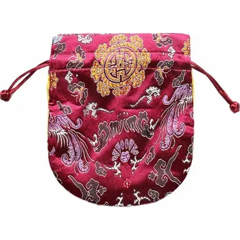 Dárková taška Brokátový sáček vínový 11,5 x 13 cm cca 11,5 x 13 cm