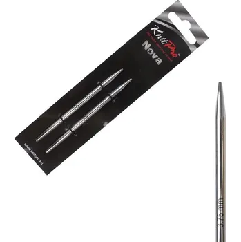 Nástroj na niť a příze KnitPro Nova 3,75 mm krátké vyměnitelné jehlice