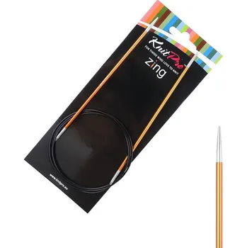Nástroj na niť a příze Pevné kruhové kovové jehlice Zing KnitPro 100 cm 2,75 mm