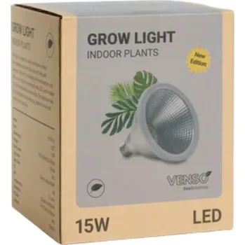 Osvětlení pro růst rostliny VENSO EcoSolutions Pěstební LED 15W, celoroční osvětlení pokojových rostlin, E27, 230V