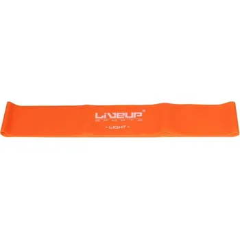 LiveUp Aerobic guma posilovací guma 50 x 5 cm oranžová POUZE L (VÝPRODEJ)