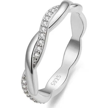 Prsten GRACE Silver Jewellery Stříbrný prsten se zirkony Daniela, stříbro 925/1000 P-BSR248-57/28 57 Stříbrná