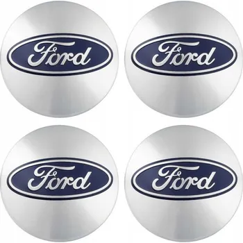 Středová krytka kola Koncovky FORD 54 mm Stříbrný lesk