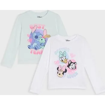 Sinsay - Bavlněná košilka s potiskem 2 pack Disney - vícebarevná - 080IL-MLC - 080IL-MLC-116