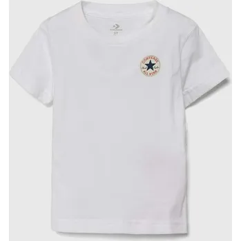 Dětská móda Dětské bavlněné tričko Converse 8C9506 bílá 00X, vel. 110-116