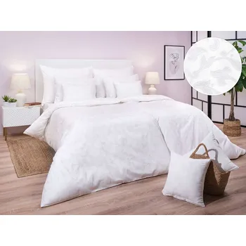 Povlečení DADKA VRACOV Povlečení damašek Rokoko bílé 240x200, 2x70x90 cm