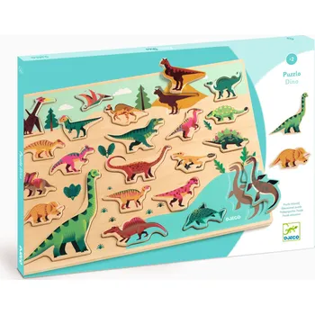 Hračka Dinosauři: dřevěné edukační puzzle