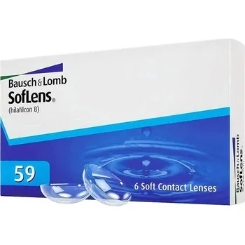 Brýlová obroučka Měsíční kontaktní čočky Bausch + Lomb SofLens 59, sférické, měkké, 6 kusů, BC 8,6 mm / DIA 14,2 /