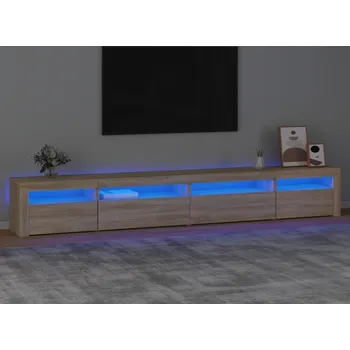 Obývací pokoj vidaXL TV skříňka s LED osvětlením 270 x 35 x 40 cm [3152749] Barva: dub sonoma