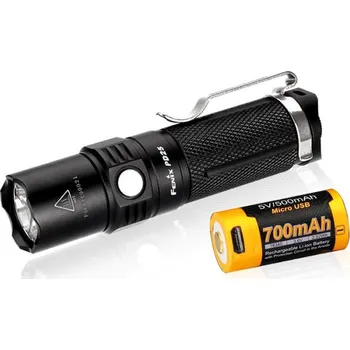 Fenix PD25 LED baterka + USB nabíjecí baterie 700 mAh
