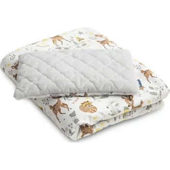 Dětské zboží SENSILLO Deka do postýlky / kočárku FOREST ADVENTURE SET plyš