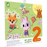 Janod My arts&crafts Kreatívna sada Prelepovateľné samolepky Zvieratká od 2 rokov