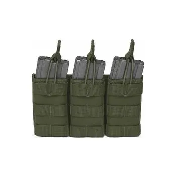 Otevřená trojitá sumka na 3 zásobníky, Warrior, Olivová, pro AR15