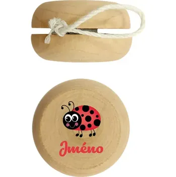 Dřevěná hračka Jojo Beruška se jménem