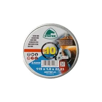 Řezný kotouč Stayer Standard Kotouč řezný T41 125 x 1 x 22,23 mm 3775.1005 10 ks