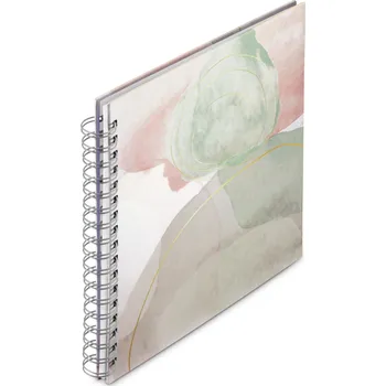 Fotoalbum Hama album klasické spirálové WATERCOLOR 28x24 cm, 50 stran, zelená