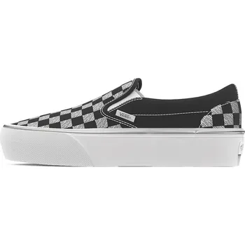 Dámská móda tenisky dámské VANS Classic Slip-On Platform METALLIC CHECKRBRD BLACK - 39