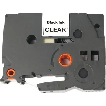Pásek do tiskárny Allprint pro Brother TZE-121, TZ-121, 9mm x 8m, černý tisk / průsvitný podklad