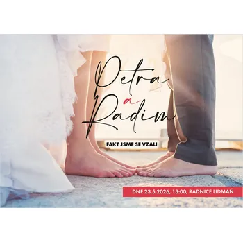 Svatební dekorace Svatební oznámení 272 - Bosí