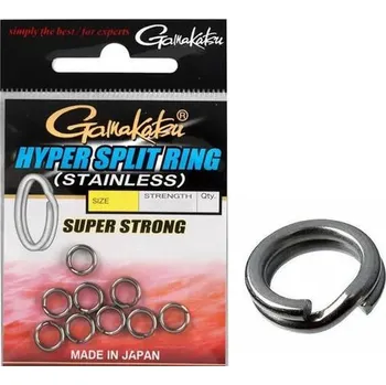 GAMAKATSU Kroužky Hyper Split Ring Super Strong VELIKOST: 2, NOSNOST [ kg ]: 8,6kg