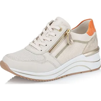 Dámská obuv Rieker Dámské tenisky REMONTE D0T10-80 béžová S6 45