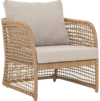 Zahradní nábytek Bloomingville Ratanové zahradní křeslo s polštáři Penzano