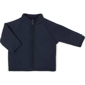 Chlapecká mikina Cardigan z merino vlny pro děti modrý navy Smallstuff Velikost: 68/74