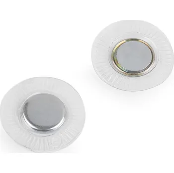 Skryté magnetické zapínání k našití Ø15 mm, střední, 5 transparent kulaté