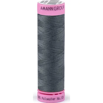 Nit Polyesterové nitě návin 100 m Aspo Amann, střední, 0878 India Ink