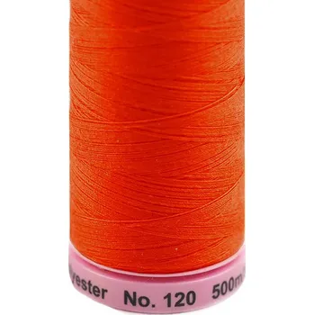 Nit Polyesterové nitě návin 500 m Aspo Amann, střední, 0450 Red Orange