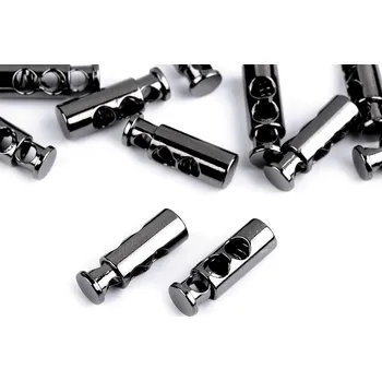 Kovové brzdičky 7x23 mm, střední, 3 nikl černý