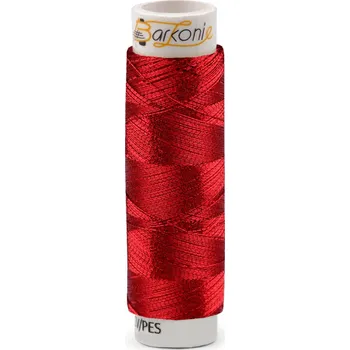 Nit Metalické nitě Karolina 1; 100 m, střední, 16 červená