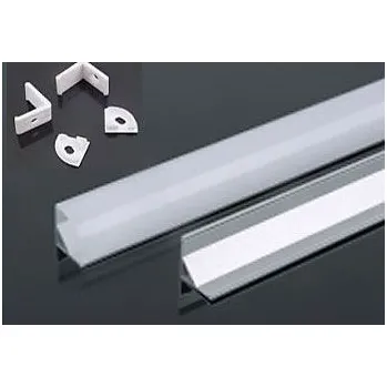 Hliníková lišta rohová Alu profil MS-601 pro LED pásek 8-10mm,2m,natur