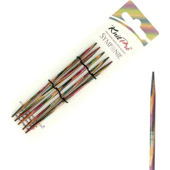 Nástroj na niť a příze Dřevěné ponožkové jehlice Symfonie 10 cm 3 mm