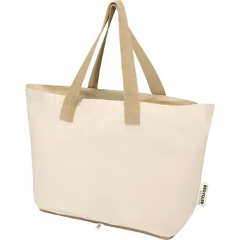 Nákupní taška Sierra nákupní taška o gramáži 140 g/m² z recyklované GRS bavlny, 7l - Přírodní / Přírodní